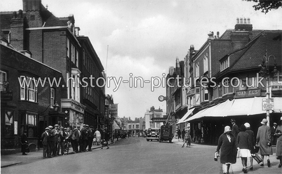 High Street, looking West, Maldon, Essex. c.1930's